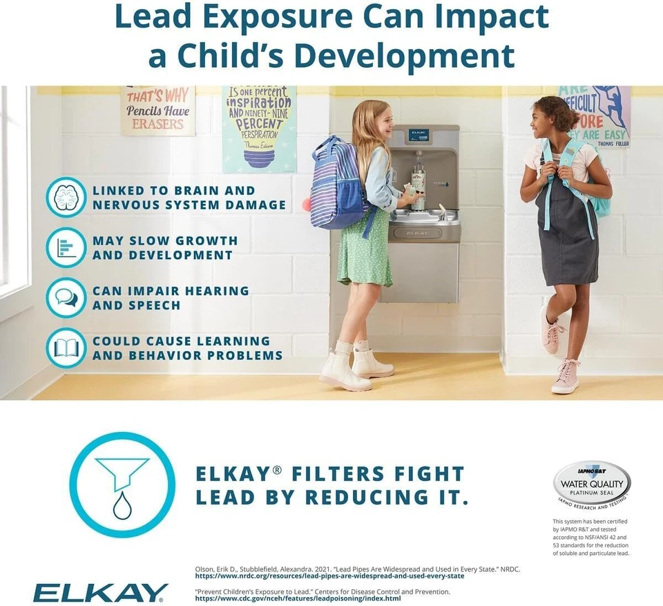 1 Fit For Elkay 51300C WaterSentry Plus Replacement Water Filter(NO CHIP) - Image 3 of 4