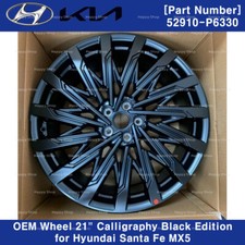 Rueda de aluminio OEM 52910-P6330. 21" Caligrafía Edición Negra para Hyundai SantaFe 24