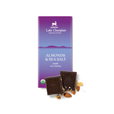 Lake Champlain Chocolates  72% Dark Chocolate Bar with Almonds & Sea Salt