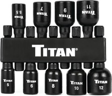 Titan 16297 - 9 pc. Metric Magnetic Nut Sette...