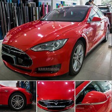 Full Car Wrap 50ft X 5ft Stretchable Glossy Red Metallic Vinyl Sticker Sheet Us Full Car Wrap 50ft X 5ft Stretchable Glossy Red Metallic Vinyl Sticker Sheet Us