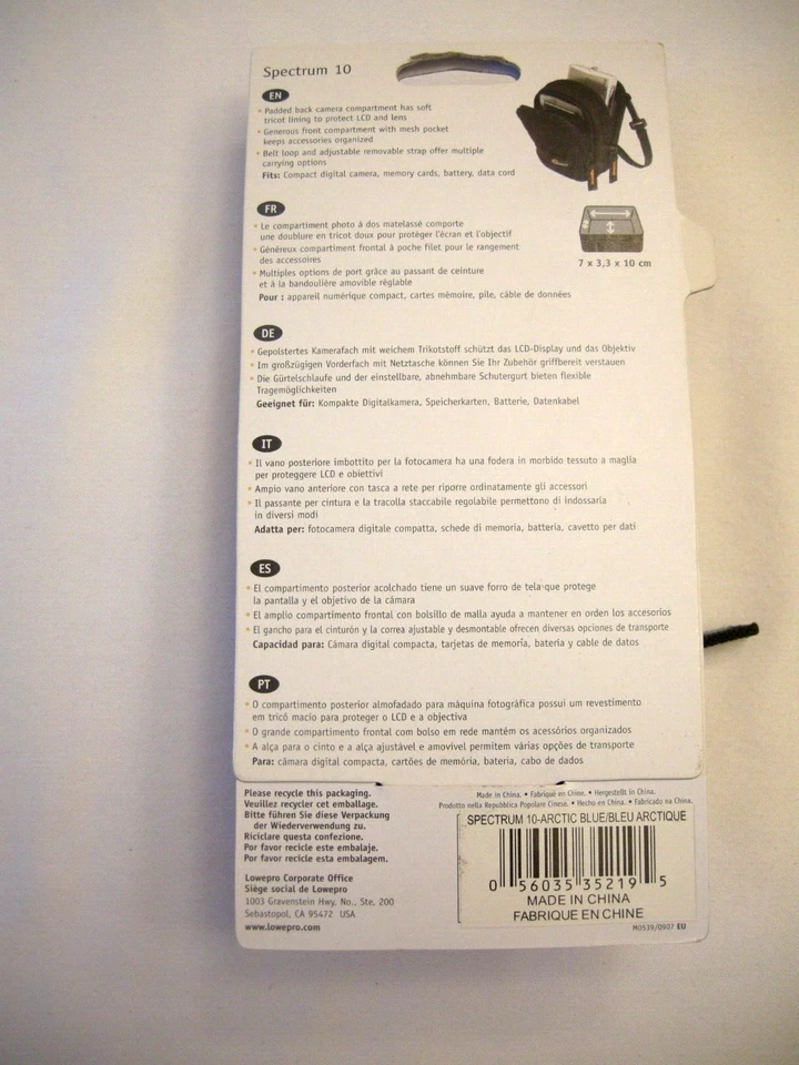 Lowepro Spectrum 10 compact  Digital Camera Case (Blue) - Image 2 of 2