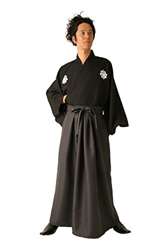 Japanese Men's Kimono Ryoma Sakamoto Samurai Costume Set Japan
