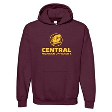 Central Michigan Chippewas Institutional Logo Hoodie - Maroon