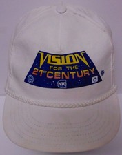 Vtg 1990s VISION 21ST CENTURY UAW Auto NTC CHRYLSER Advertising SNAPBACK HAT CAP
