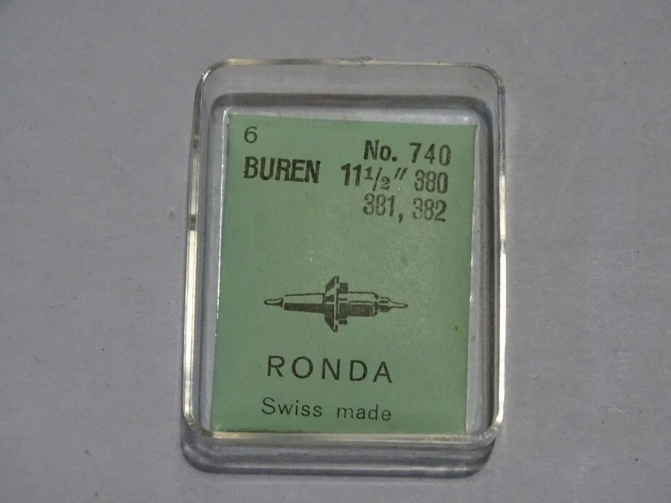 RONDA PIECE HORLOGERIE 1 AXE DE BALANCIER POUR MONTRE BUREN 11 1/2" 380 381 382