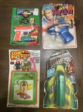 Vintage Flash Gordon Lot, Star Ship, Ray Gun, Pistol Lite, Comic Puzzle, 1976 81
