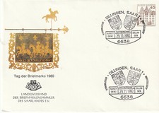 Federal Republic, private postal stationery "Day of BM 1980" post house sign, SST. DILLINGEN SAAR