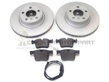 SET 2 DISCHI E PASTIGLIE FRENO ANTERIORI BMW X3 (MODELLI F25) 2011-2017 E SENSORE USURA