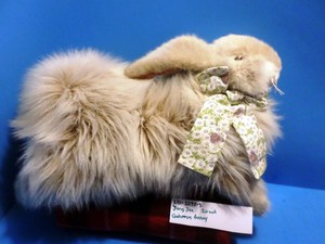 Yang Jee Cashmere Angora Long Haired Brown Bunny Rabbit Plush 310