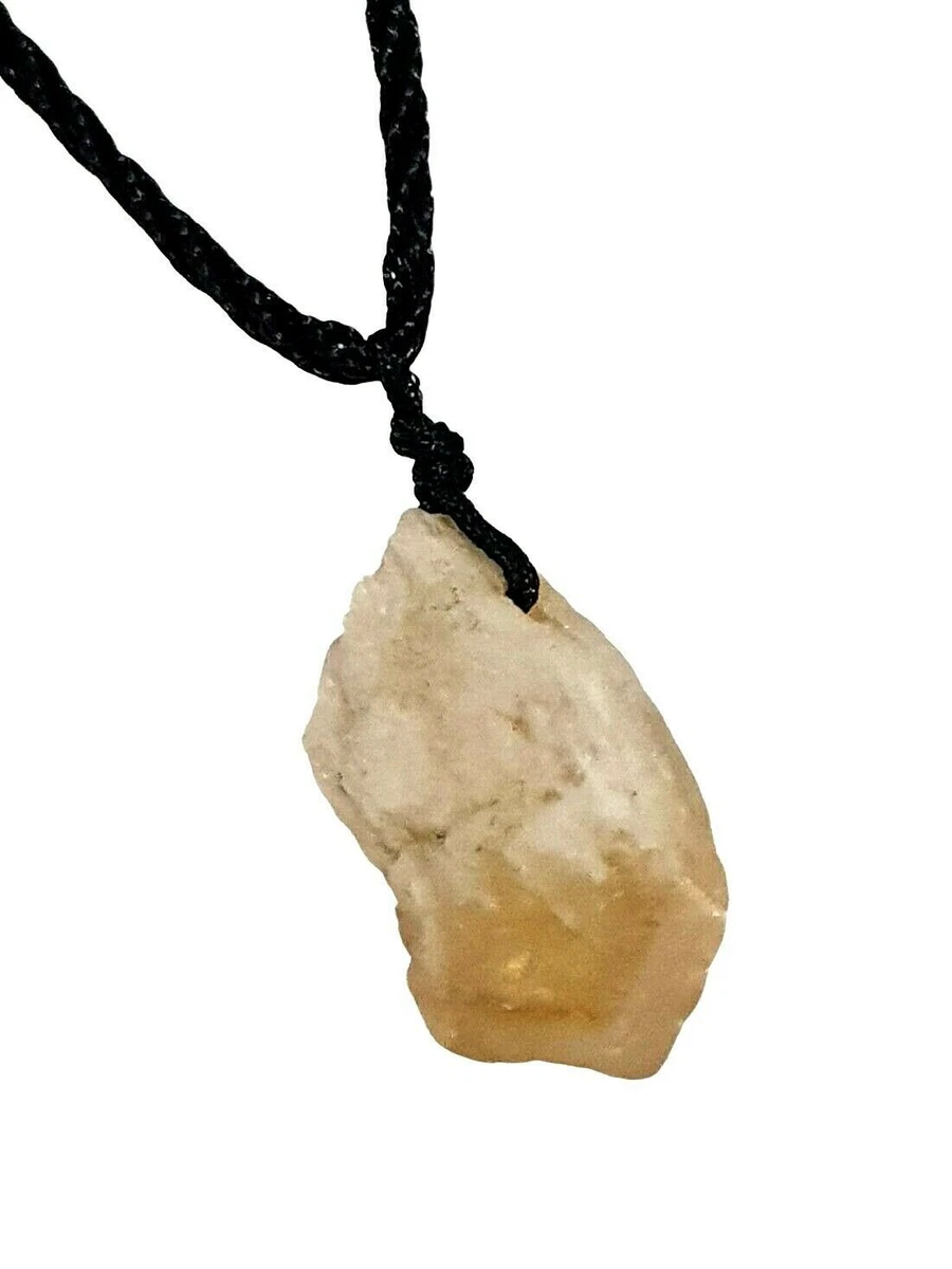 Raw citrine pendant deals