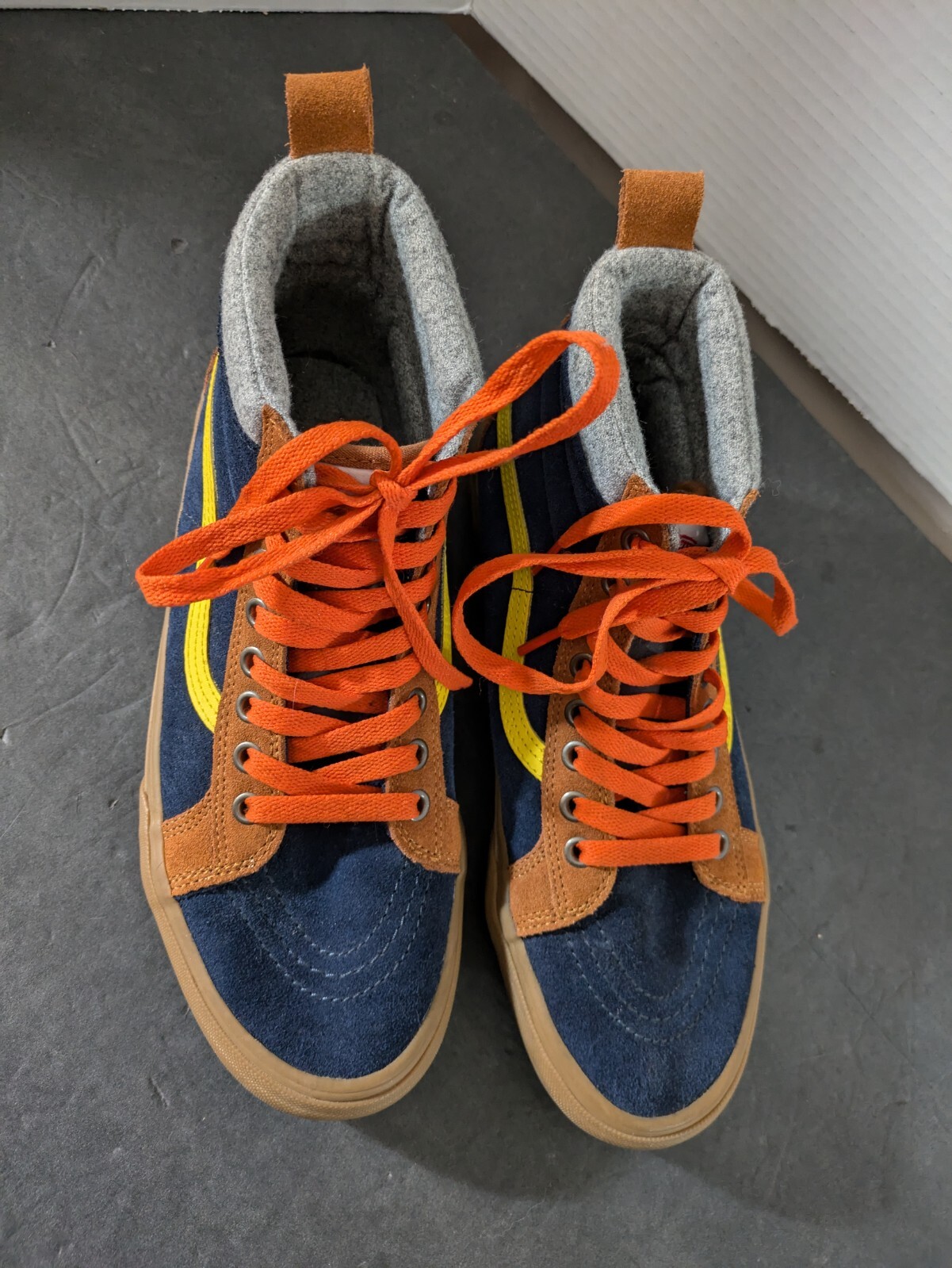 Vans Leather Hi Top Sneakers Mens Size 8