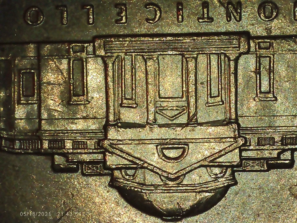 2014-P Jefferson Nickel 5FS Five full steps Die chip GEM 5c - Image 4 of 4