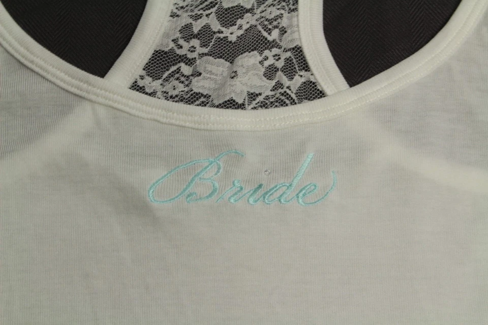 Camiseta sin mangas Bridal Linea Donatella íntima cami encaje espalda deportiva talla XL venta al por menor $38 Foto 3 de 3