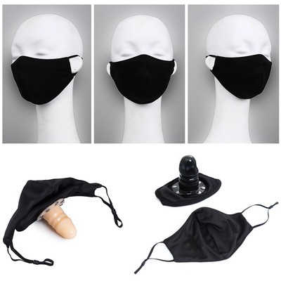 Couple  Face Mask Silicone Plugs Mouth Gags Binding Harness Restraint