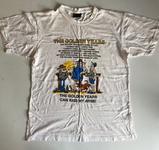 The Golden Years, Comedy T Shirt, White (Size M) Mens Womens Tops, Cotton