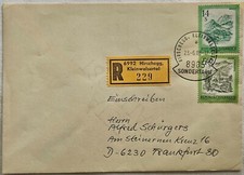 Austria 1988 - Kleinwalsertal, list polecony - rekommandiert, piękna Austria