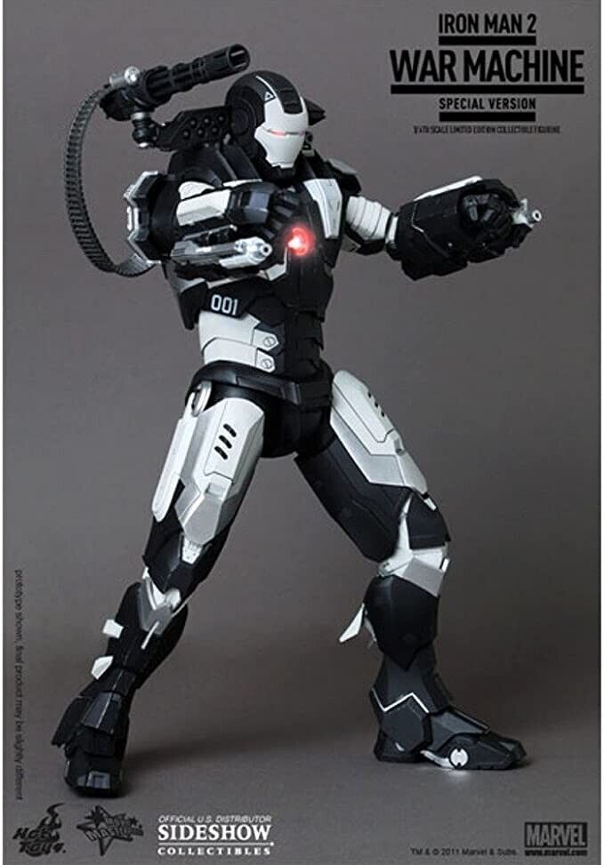 HOT TOYS MMS166 IRON MAN 2 WAR MACHINE SPECIAL VER 1/6TH B/W color