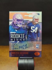 2021 Illusions Football Cameron McGrone AUTO Rookie Signs New England Patriots