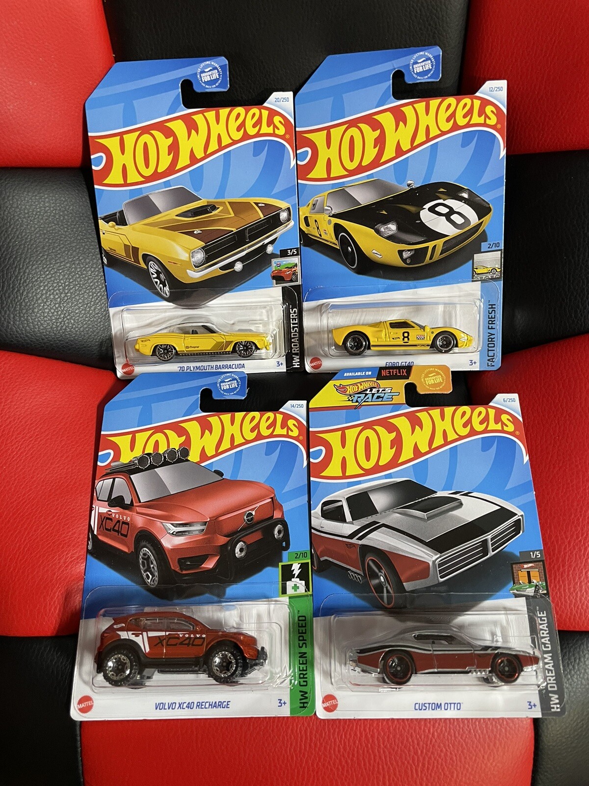2024 Hot Wheels Kroger Exclusives Volvo XC40, Ford GT40, Otto and Cuda