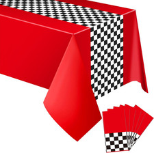 6 Sheets Car Birthday Party Supplies Racing Party Decorations Road Tablecloth Ra