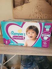 Pampers Cruisers 360 Baby Diapers Size 5, 128 Count - Leakproof Pull-on Tab-off 0.36 per diaper