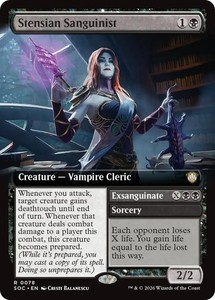 Stensian Sanguinist Extended Art 78 Commander: Secrets of Strixhaven