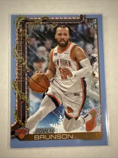 Topps 25-26 Jalen Brunson Holiday Powder Light Blue Error Card Glitter Misplaced