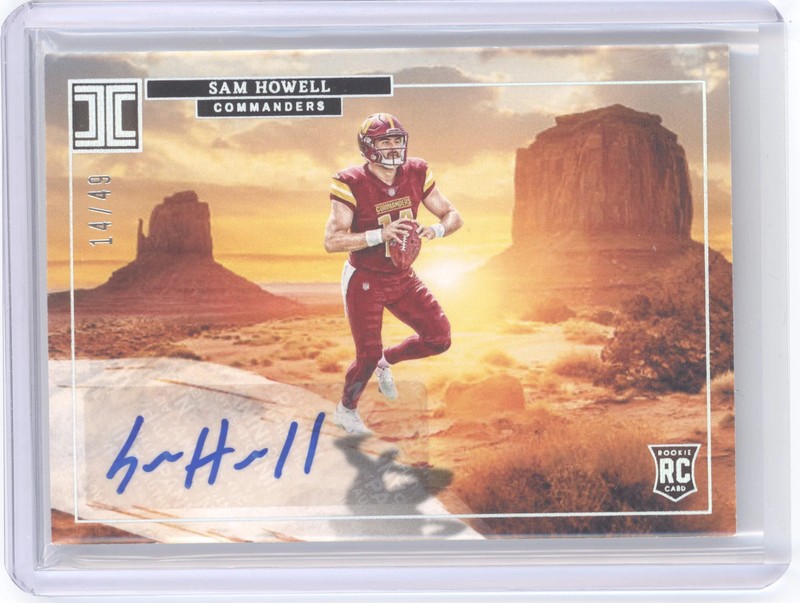 2022 Panini Impeccable Sam Howell #RLA-SHO Rookie Landscape RC 14/49