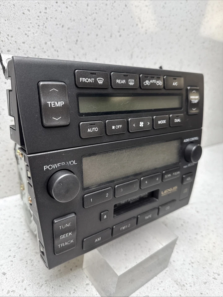 1998 to 2005 Lexus GS300 OEM Radio Receiver Stereo AM FM CD Cassette - Image 2 of 4
