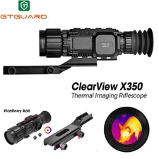 GTGUARD ClearView X350 Thermal Rifle Scope 384x288 50Hz 12um 35mm WiFi BRAND NEW