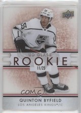 2021 Upper Deck Ovation UD Glass Rookies Red 11/25 Quinton Byfield #GR-16 1b2x