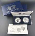 2025 S Reverse Proof  Morgan & Peace Silver Dollar 2pc Set [Coins + OGP + COA]
