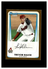 2011 Bowman Draft Prospects Gold #BDPP9 Trevor Bauer RC Arizona Diamondbacks