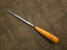 BUCK BROS 1/4" ?  Wood Chisel Gouge w Original Handle & BUCK Logo - Vintage