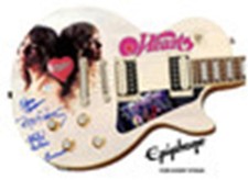 Heart Signed Epiphone Les Paul Custom Graphics Guitar Exact Proof ACOA