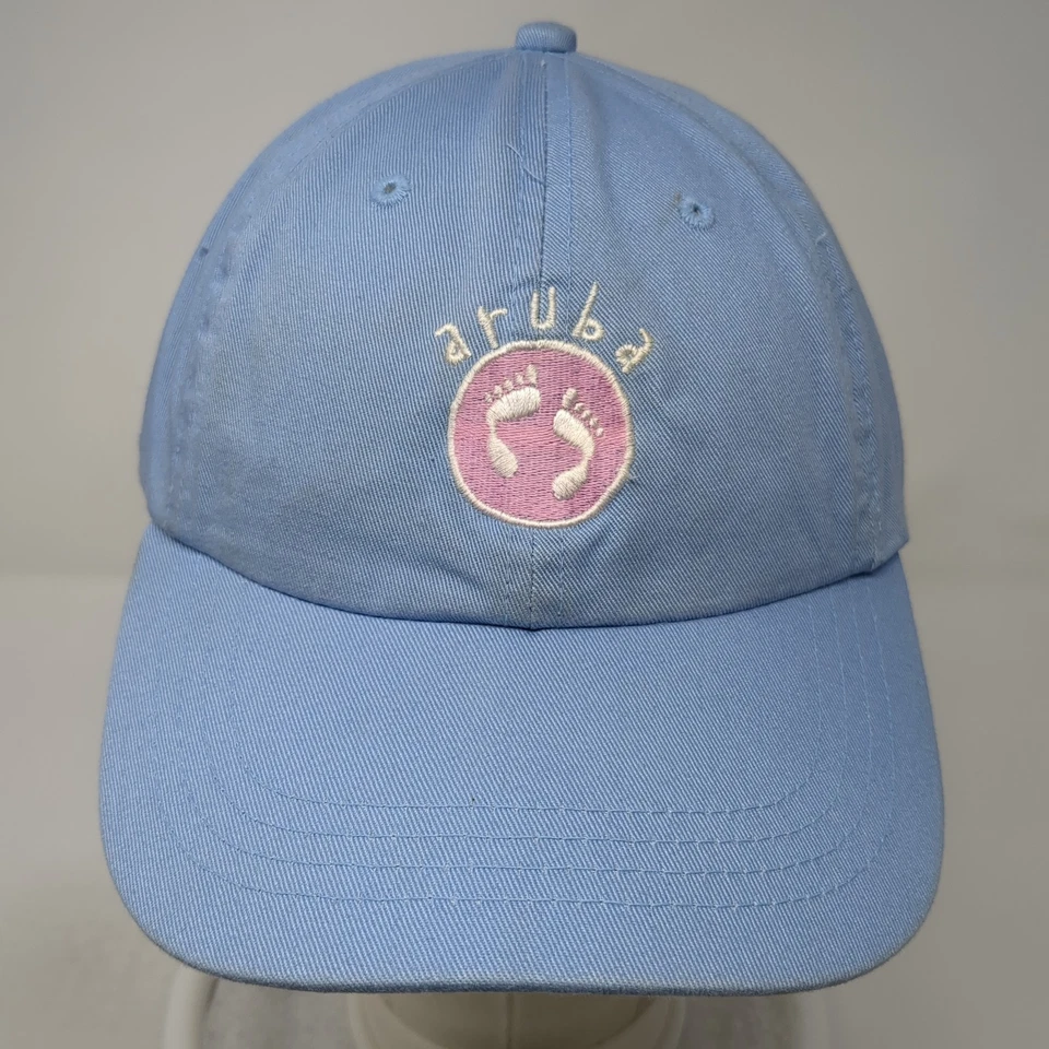 Gorra de béisbol Aruba Slideback azul talla única ajustable bordada Foto 2 de 4