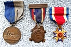 CIVIL WAR US NAVY VETERAN  3 MEDALS MONITOR MERRIMAC , LOYAL LEGION,  R. BROWN