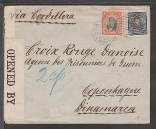 ✔️ CHILE RARE VINTAGE COVER CENSORSHIP