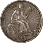 1887-P Seated Liberty Dime