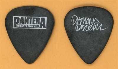 Pantera Dimebag Darrell Abbott Vintage Guitar Pick - 1990 Cowboys from Hell Tour