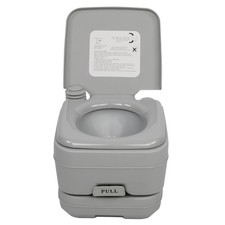 2.6 Gallon 10L Portable Toilet Flush Travel Camping Outdoor Indoor Commode Potty