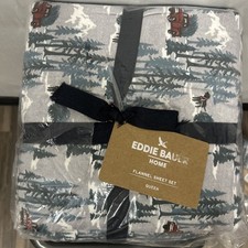 100 Eddie Bauer - Queen Sheets, Cotton Flannel Bedding Set, Multicolor