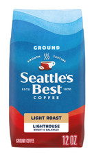 Seattle's Best Light Roast Ground Coffee Lighthouse 100 Arabica 12 Oz