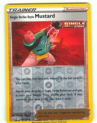 Single Strike Style Mustard Normal Uncommon SWSH05: Battle Styles 134/163 NM
