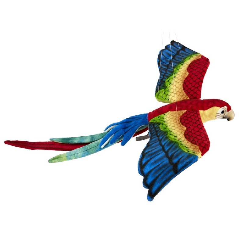 Hansa Toy 5571 Ara Flying 54 Cm Plush Toy Stuffed Animal