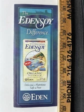 2004 Eden Foods Edensoy Organic Soymilk Information Brochure Vintage