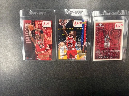 Lot Of 3 Michael Jordan Basketball Cards MJ 23 Bulls HOF
