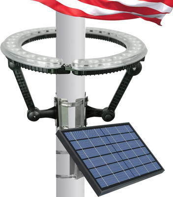Solar Flag Pole Light, 4640 Lumens Flag Pole Light Solar Powered, 12000 Mah 32 L