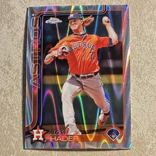 Topps 2025 Chrome Josh Hader Wave Parallel Houston Astros #295